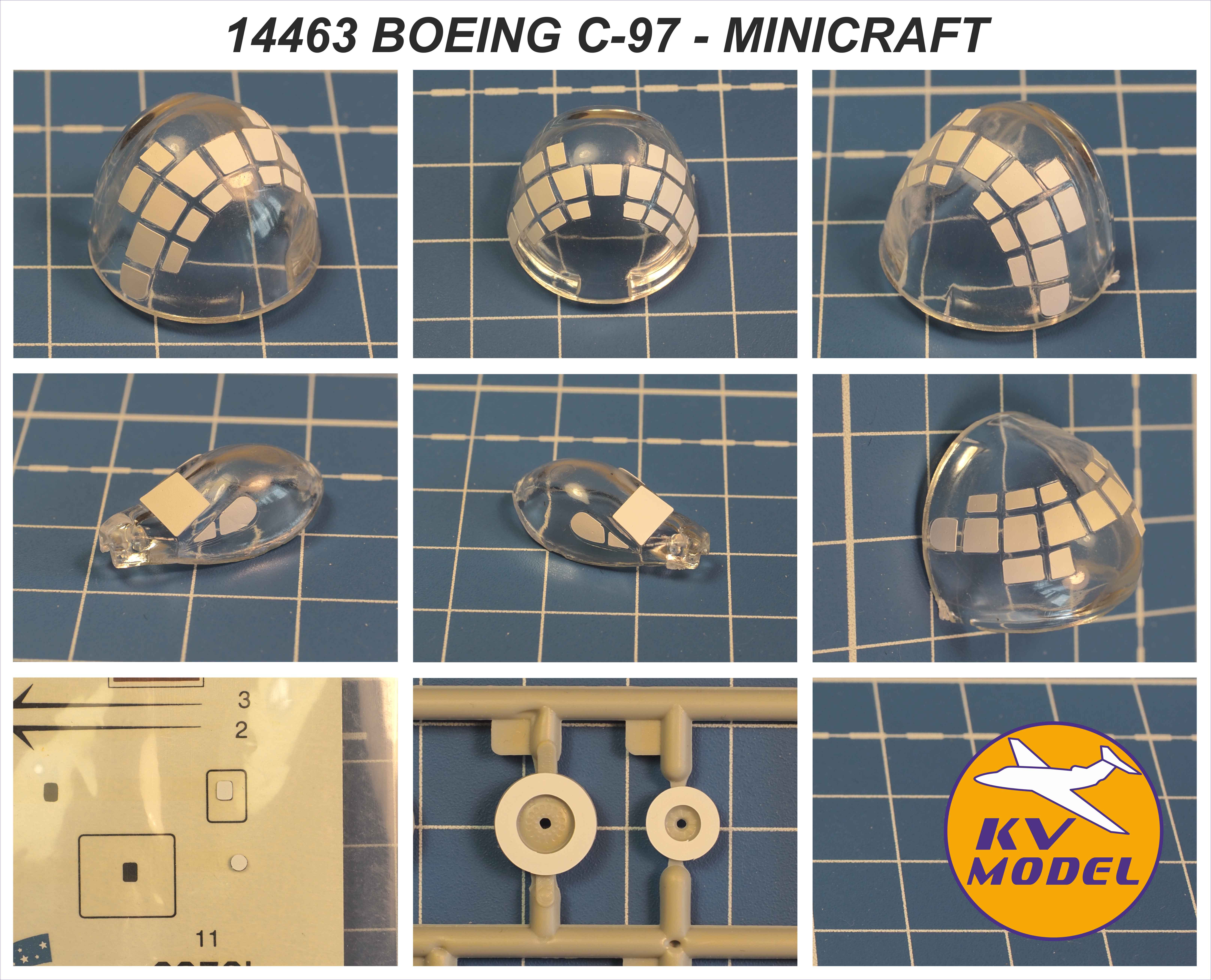 14463KV Окрасочная маска C-97/KC-97 Stratofreighter  (MINICRAFT #CD144013, #14441 , #14572, #14610, #14695, #14699, #14757) + маски на диски и колеса