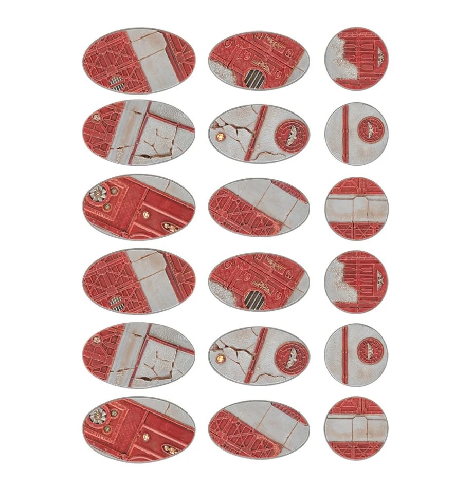 66-93GW Набор подставок Имперский сектор 60, 75, 90 мм (Sector Imperialis 60mm Round, 75mm Oval & 90mm Oval Bases) 66-93GW Набор подставок Имперский сектор 60, 75, 90 мм (Sector Imperialis 60mm Round, 75mm Oval & 90mm Oval Bases)
