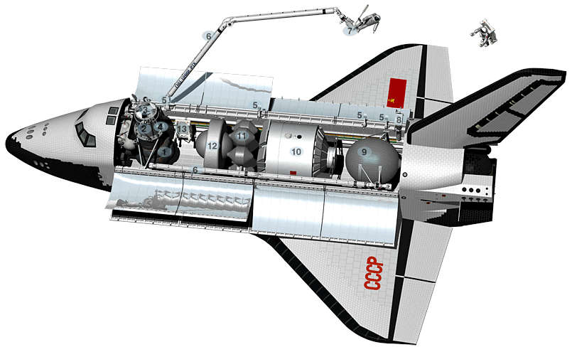 AM144178 Средство перемещения космонавтов Буран