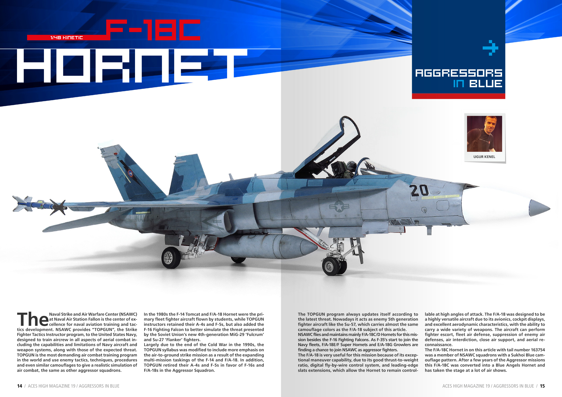 AK2941  ACES HIGH ISSUE 19 Agressors in Blue EN