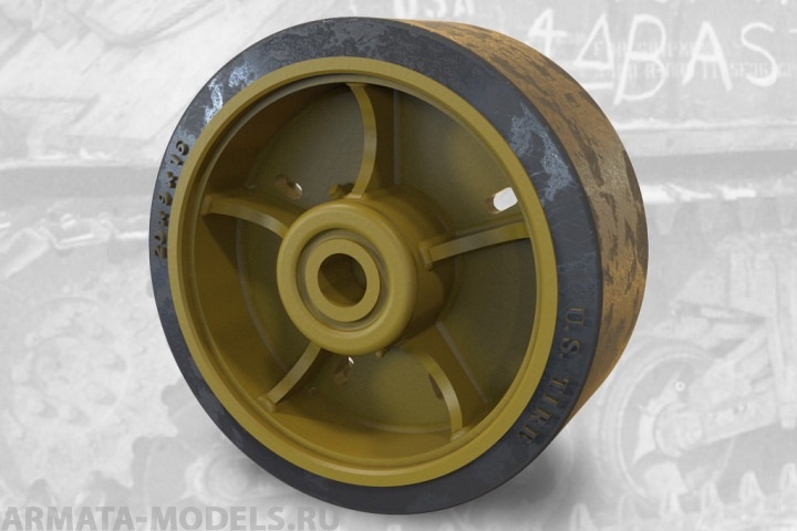 35027FURY US tank M4 Sherman VVSS Closed Spoke roadwheels (D52876) set 35027FURY US tank M4 Sherman VVSS Closed Spoke roadwheels (D52876) set