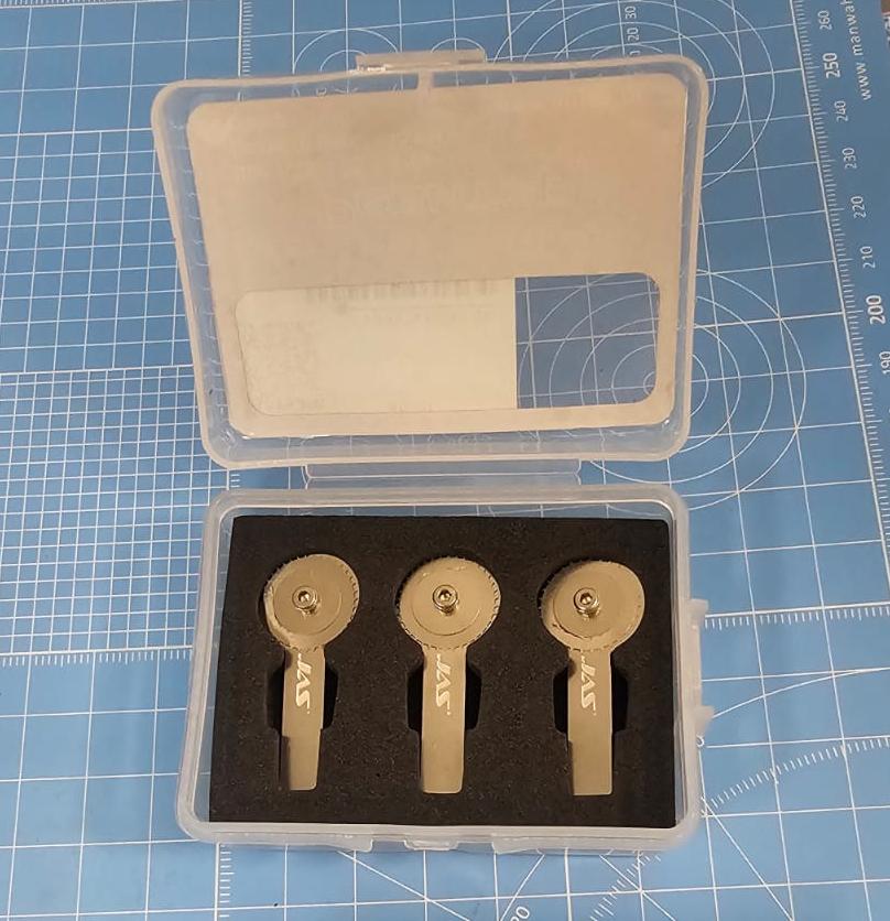 4949J Набор ревитеров d 15 мм, шаг - 1,2/1,25/1,5 мм, 3 шт.