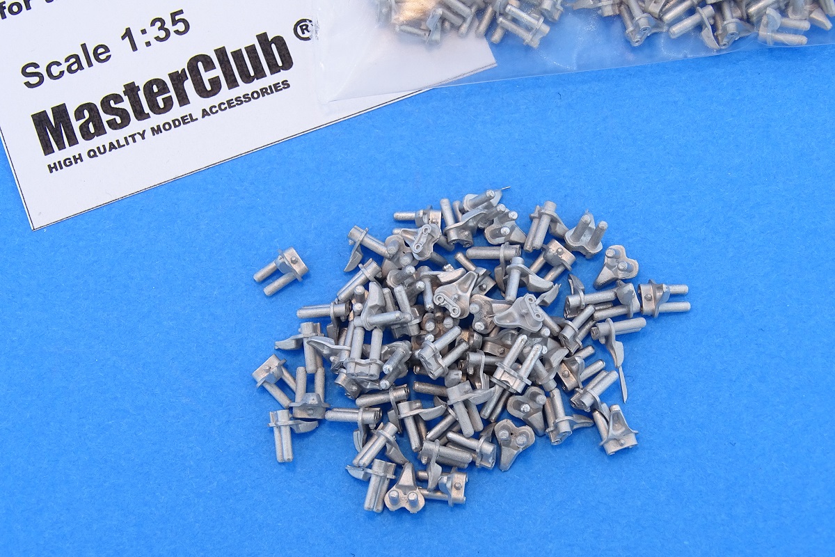 MTL-35317 End connectors (w. tube pins) for tracks VVSS M4 Sherman, only end connectors 380 pcs, this is an additional kit for the set of pads