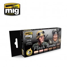 AMIG7168 Ammo Mig Набор акриловых красок FLESH TONES SET AMIG7168 Ammo Mig Набор акриловых красок FLESH TONES SET