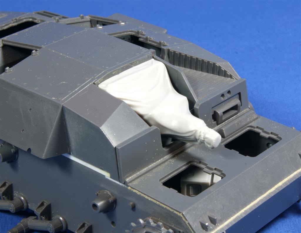 RE35-177 Мантелет с брезентовым чехлом Mantlet with canvas cover for  StuG III B