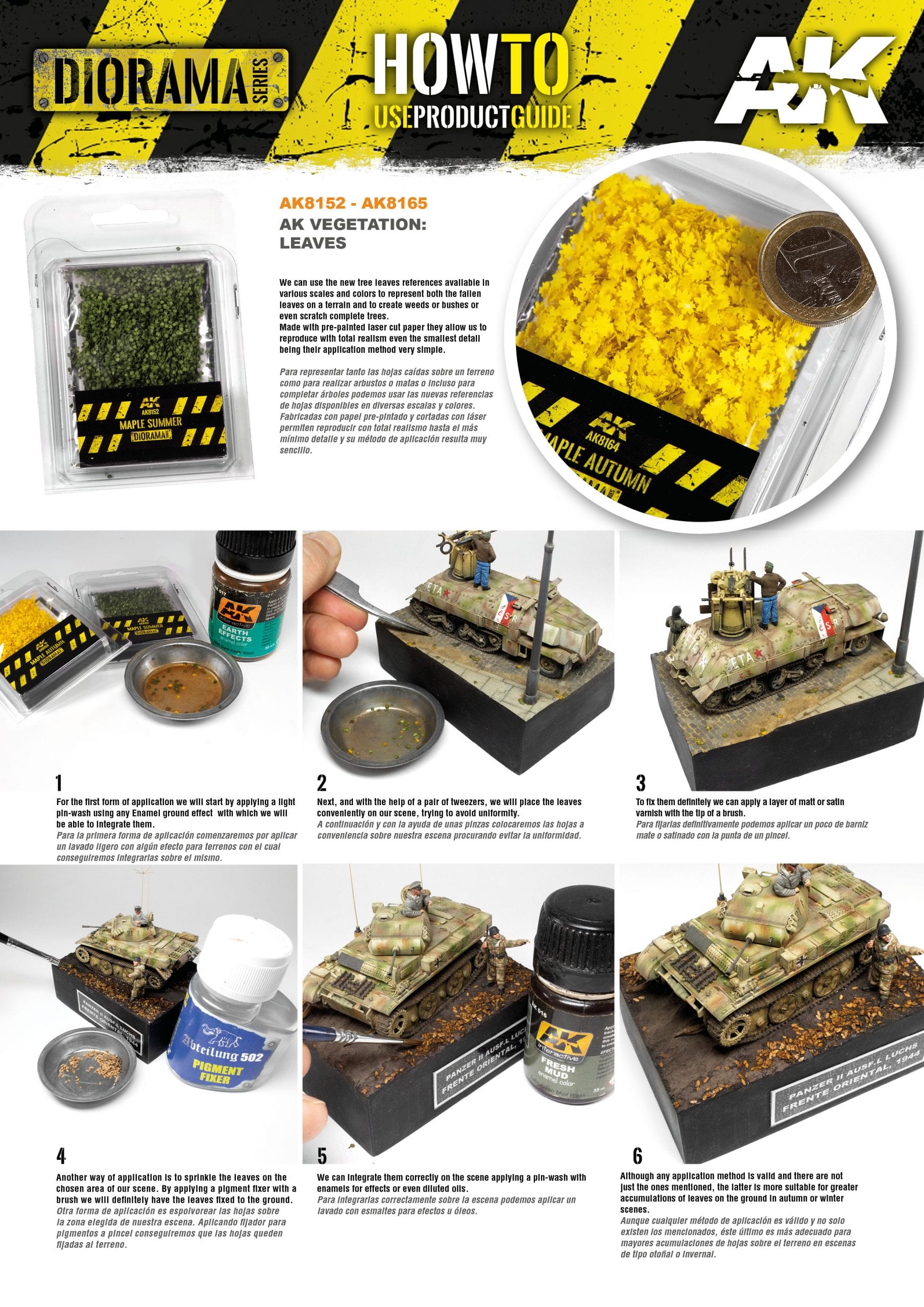 AK8165 Имитация листвы для макетов и диорам MAPLE SUMMER LEAVES