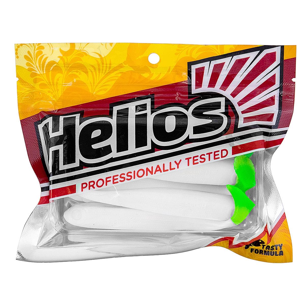 Виброхвост Jumbo 4,95"/12.5 см White & Green 5шт. (HS-7-016) Helios Виброхвост Jumbo 4,95"/12.5 см White & Green 5шт. (HS-7-016) Helios