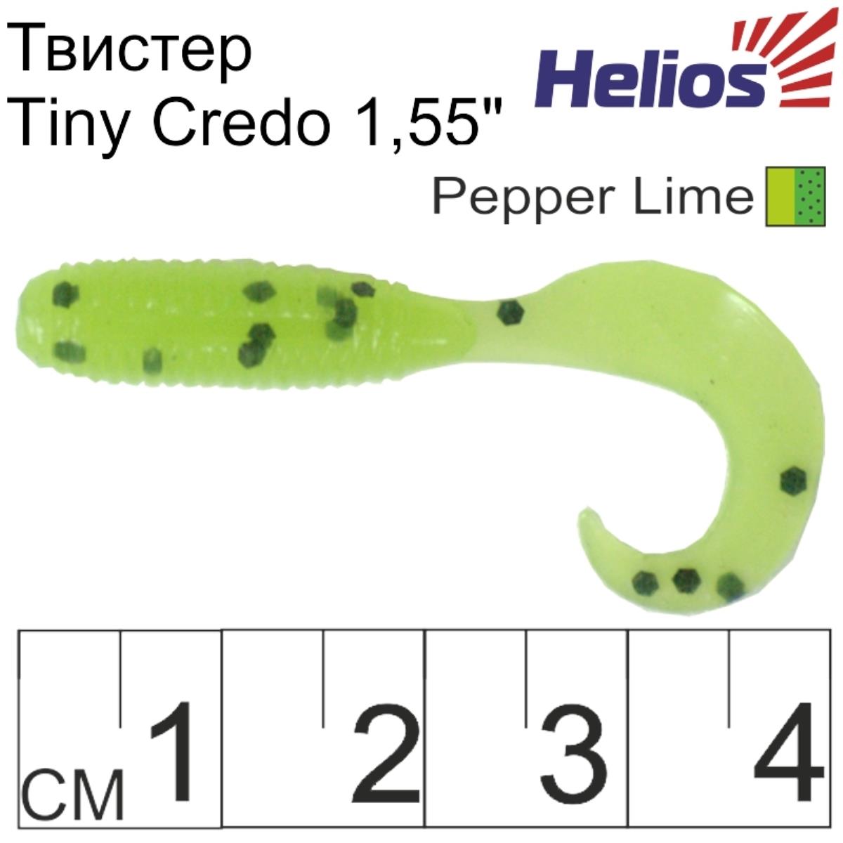 Твистер Тiny Credo 1,55"/4 см Pepper Lime 12шт. (HS-8-009) Helios Твистер Тiny Credo 1,55"/4 см Pepper Lime 12шт. (HS-8-009) Helios