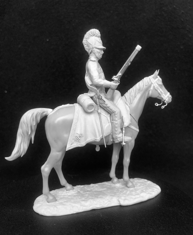 CHM-54335. Баварский шеволежер, 1806-13 гг. 54 мм. Материал - смола. Chronos Miniatures