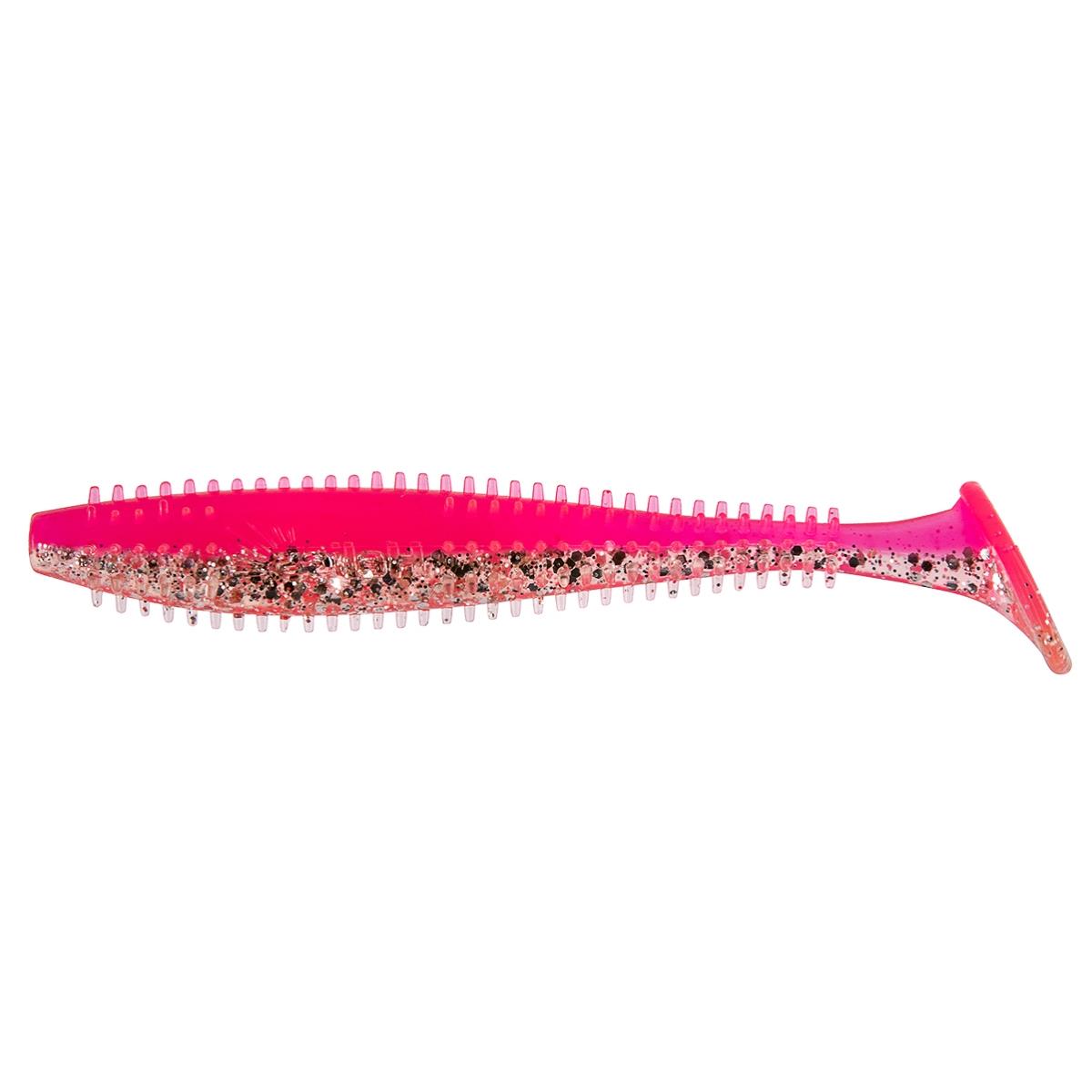 Виброхвост Shaggy 5,12"/13 см Silver Sparkles & Pink 5шт. (HS-18-035) Helios Виброхвост Shaggy 5,12"/13 см Silver Sparkles & Pink 5шт. (HS-18-035) Helios