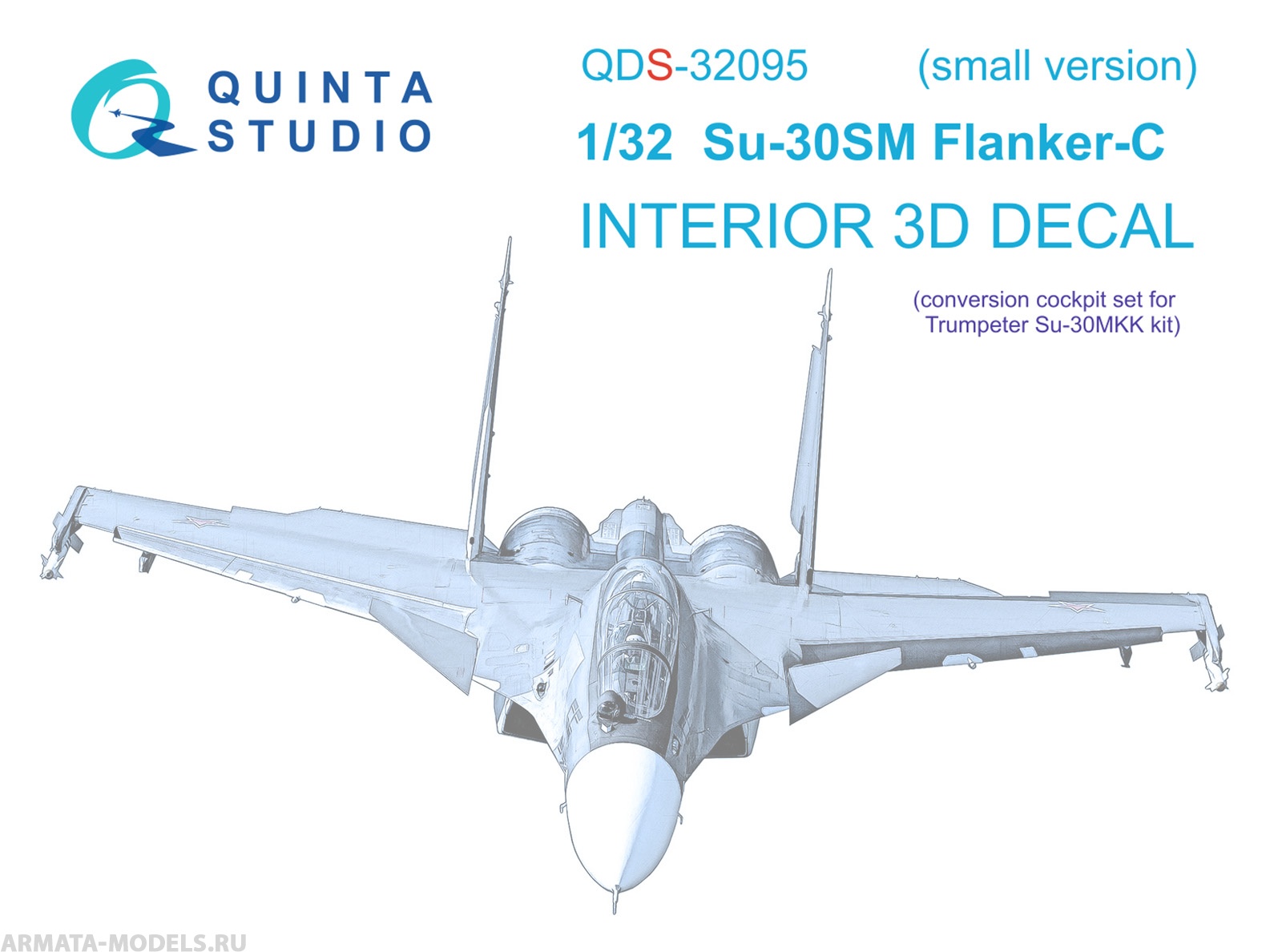 QDS-32095 3D Декаль интерьера кабины Су-30СМ (конверсия для Trumpeter Су-30МКК) (Small version)
