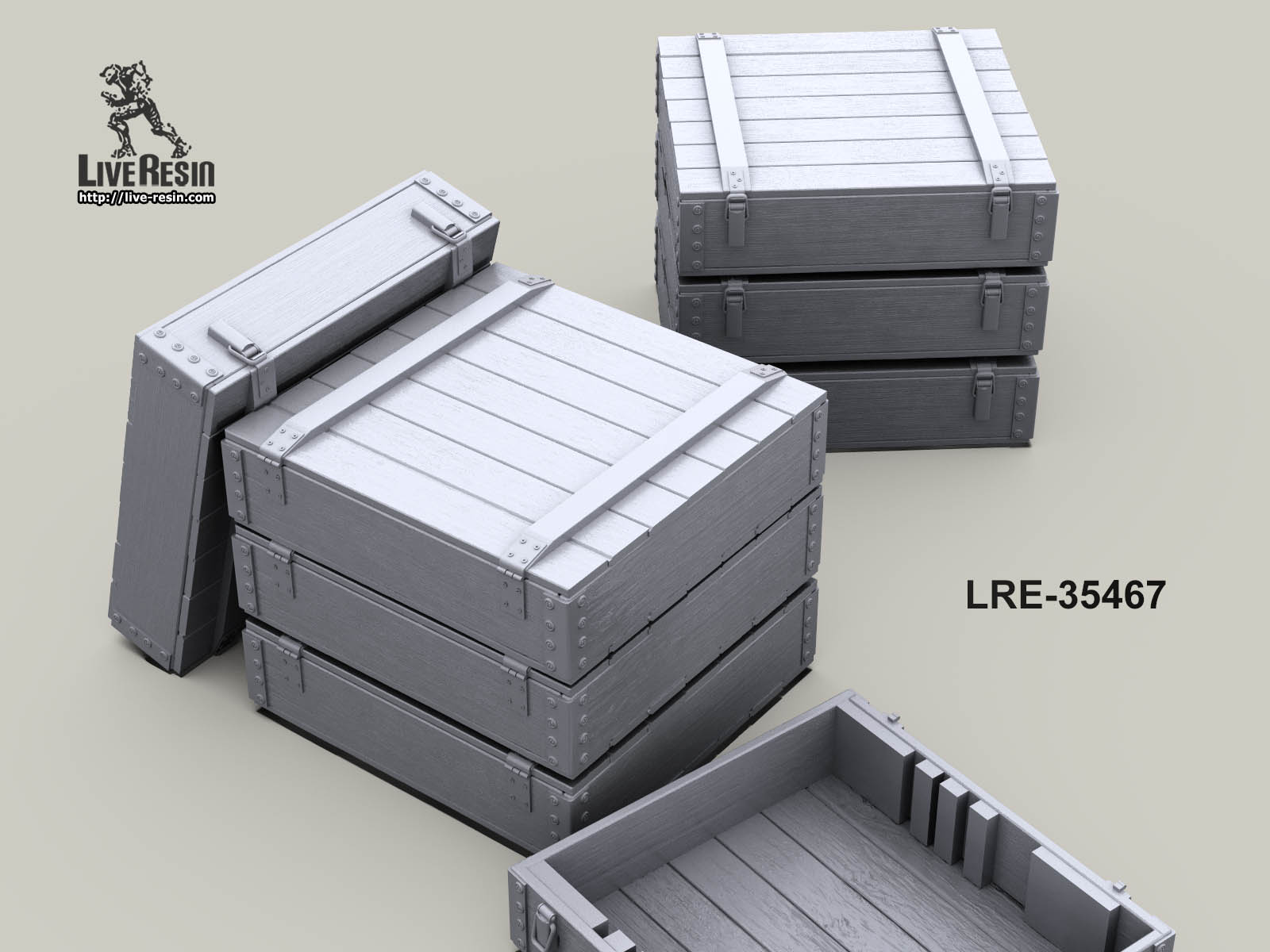 LRE35467 Закрытые ящики для снарядов 57 мм (Не для свободной продажи) Live Resin
