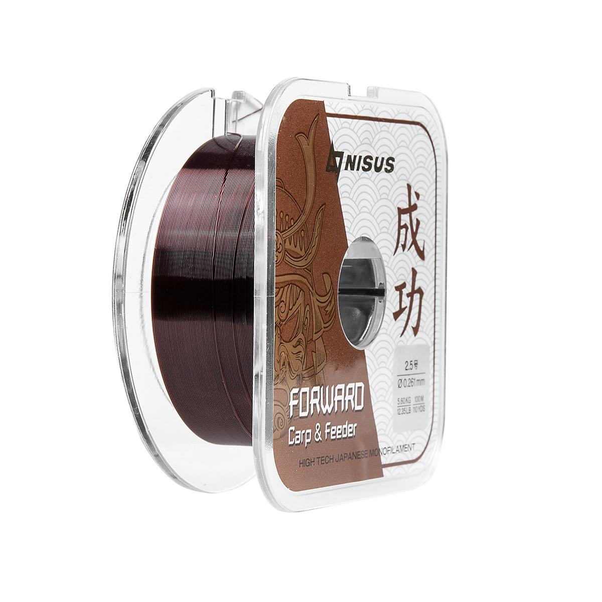 Леска FORWARD Carp & Feeder brown 0,261mm/100m Nylon (N-FСF-0261-100) Nisus( цена указана за упаковку, в количестве 10шт.)