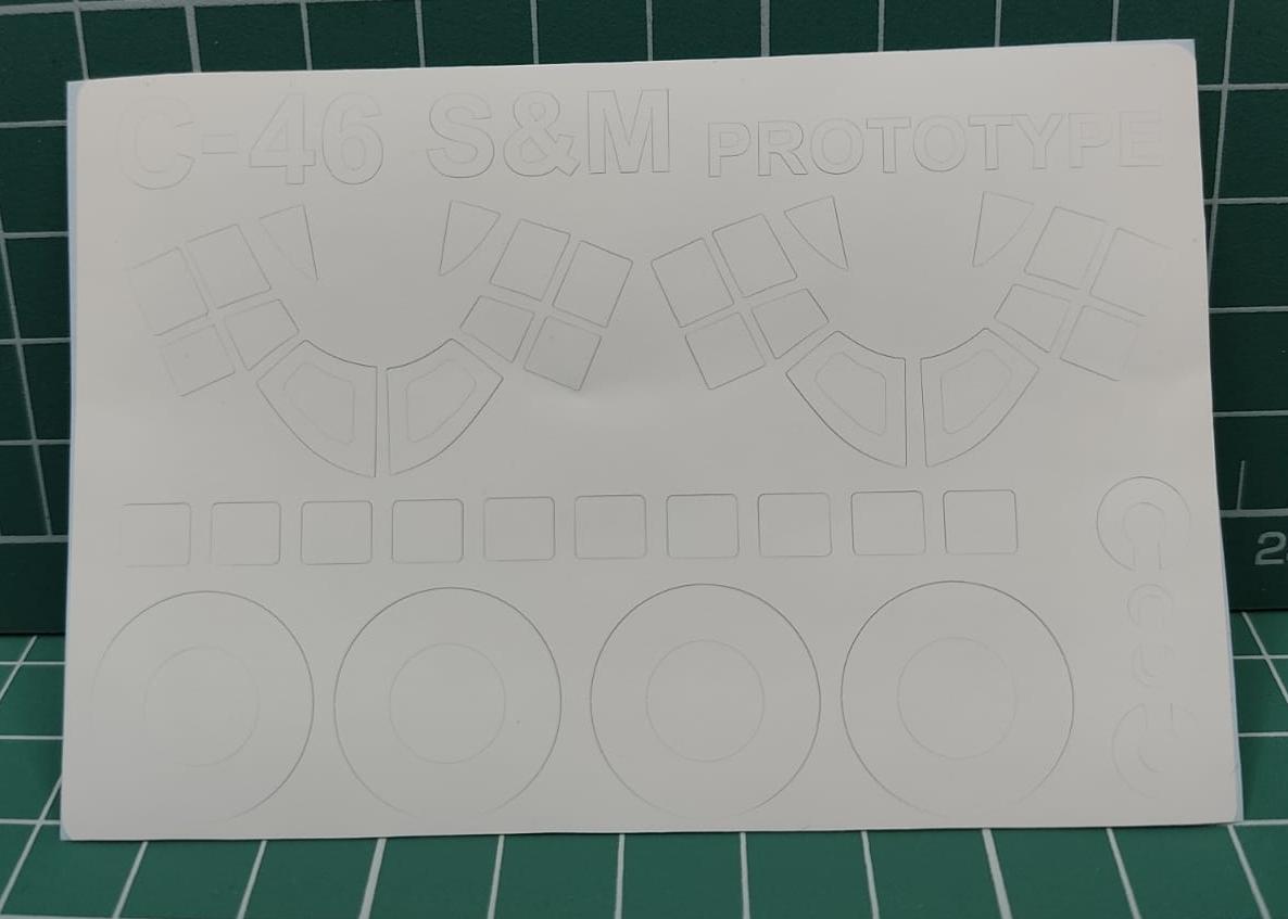 72986KV Окрасочная маска Curtiss C-46 / C-46D Commando (S&M Models #SM72-015, #SMK72-20 / Williams Brothers #72346, #72546) + маски по прототипу и маски на диски и колеса