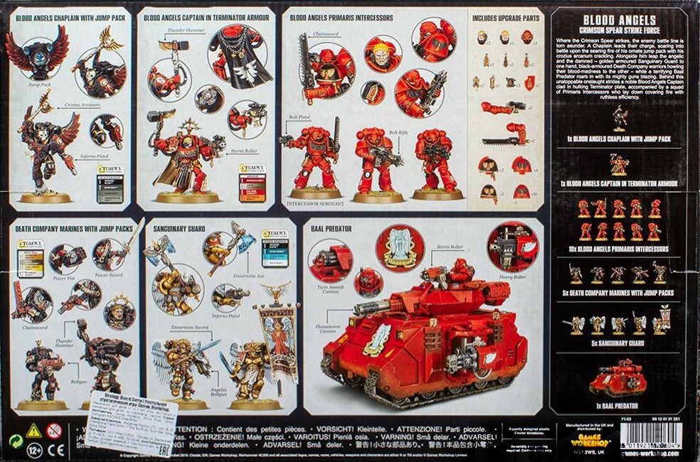 71-53GW Набор Кровавые Ангелы. Ударный отряд Багрового Копья (Blood Angels. Crimson Spear Strike Force) 71-53GW Набор Кровавые Ангелы. Ударный отряд Багрового Копья (Blood Angels. Crimson Spear Strike Force)