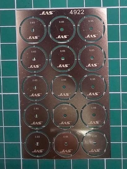 4922J Диск для ревитера d 15 мм, шаг 0,65 мм, 15 шт.