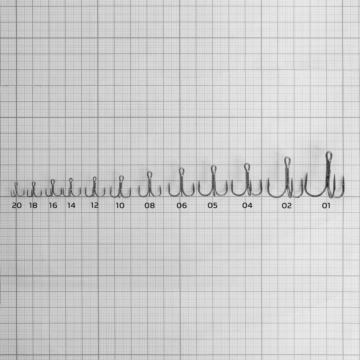 Крючок тройной ST-36 №20 цвет BC (20шт) (HS-ST-36-20) Helios( цена указана за упаковку, в количестве 20шт.)
