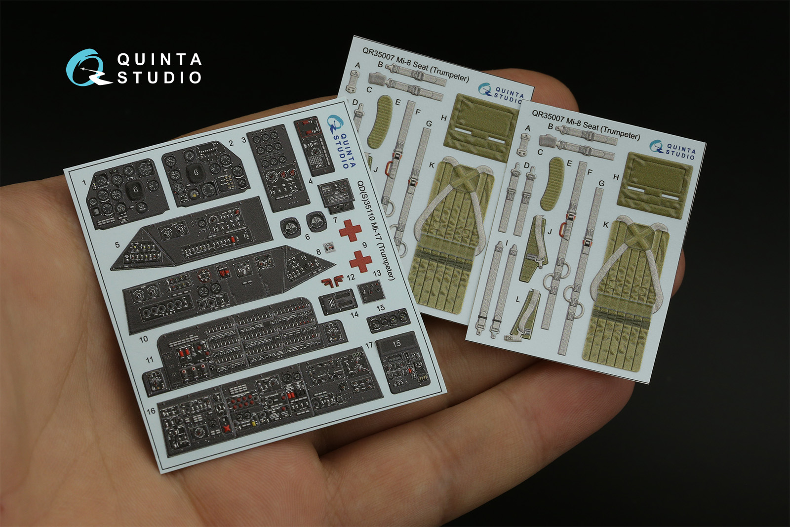 QD35110 3D Декаль интерьера кабины Ми-17 (Trumpeter)