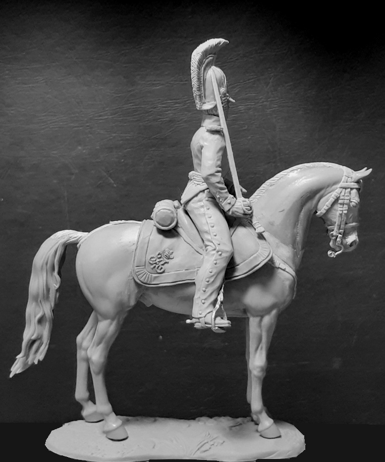 CHM-54301. Обер-офицер армейских драгунских полков, Россия 1812-14 гг. 54 мм. Материал - смола. Chronos Miniatures