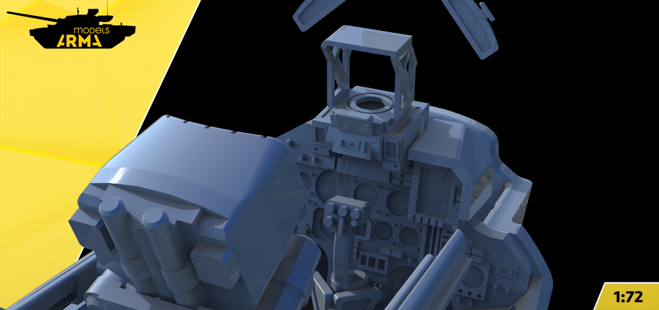 AM7255 Кабина (интерьер) Су-33 для модели фирмы Звезда 7297