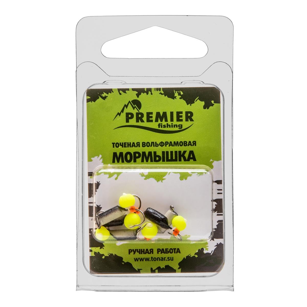 Мормышка вольфрам Столбик 2 с фосфором НЕОН 366 (5шт/уп) (PR-M-366) Premier Fishing Мормышка вольфрам Столбик 2 с фосфором НЕОН 366 (5шт/уп) (PR-M-366) Premier Fishing