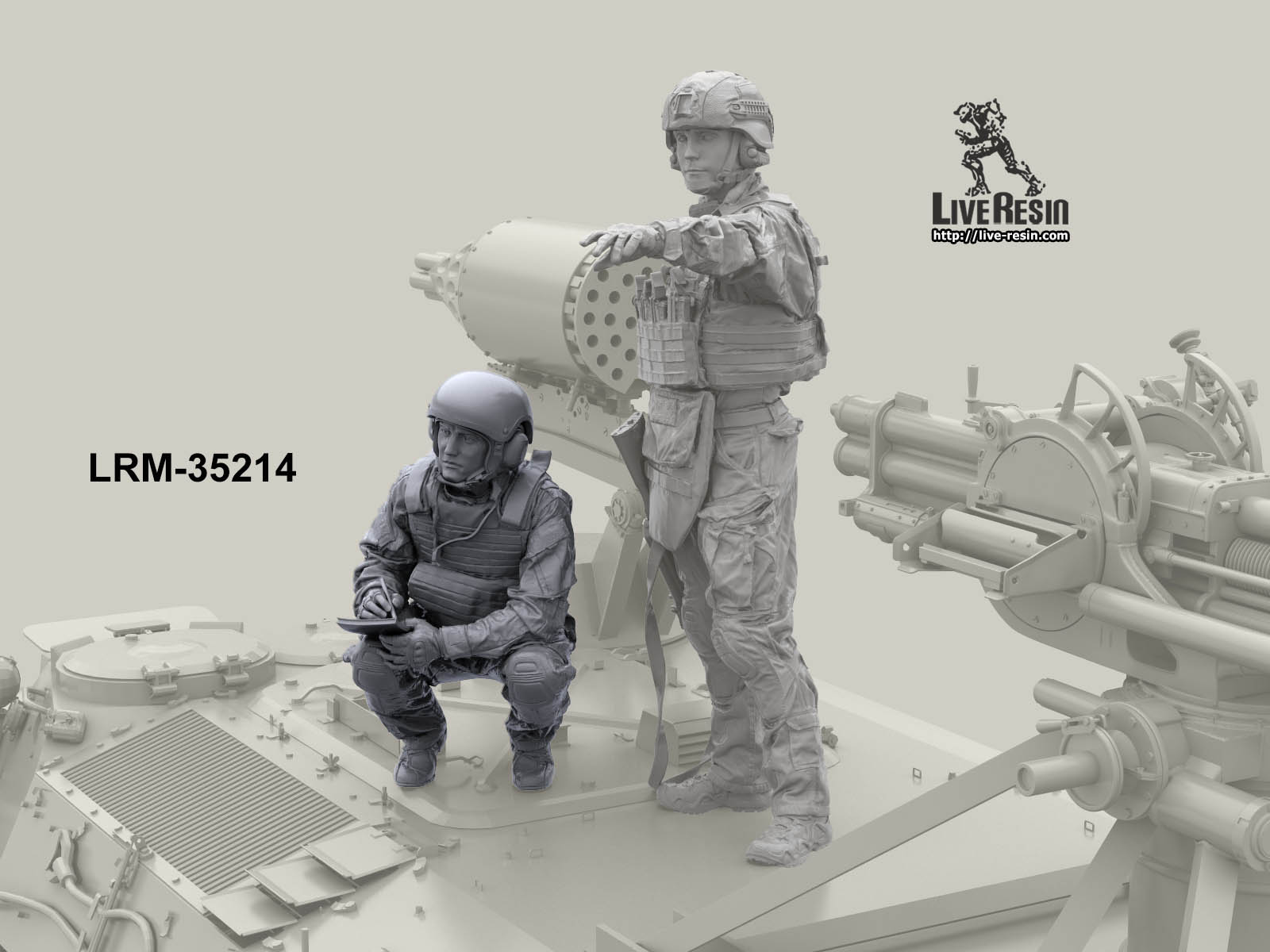 LRM35214 Российский современный танкист/артиллерист САУ - 12 (Не для свободной продажи) Live Resin