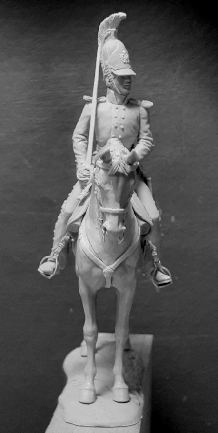 CHM-54301. Обер-офицер армейских драгунских полков, Россия 1812-14 гг. 54 мм. Материал - смола. Chronos Miniatures