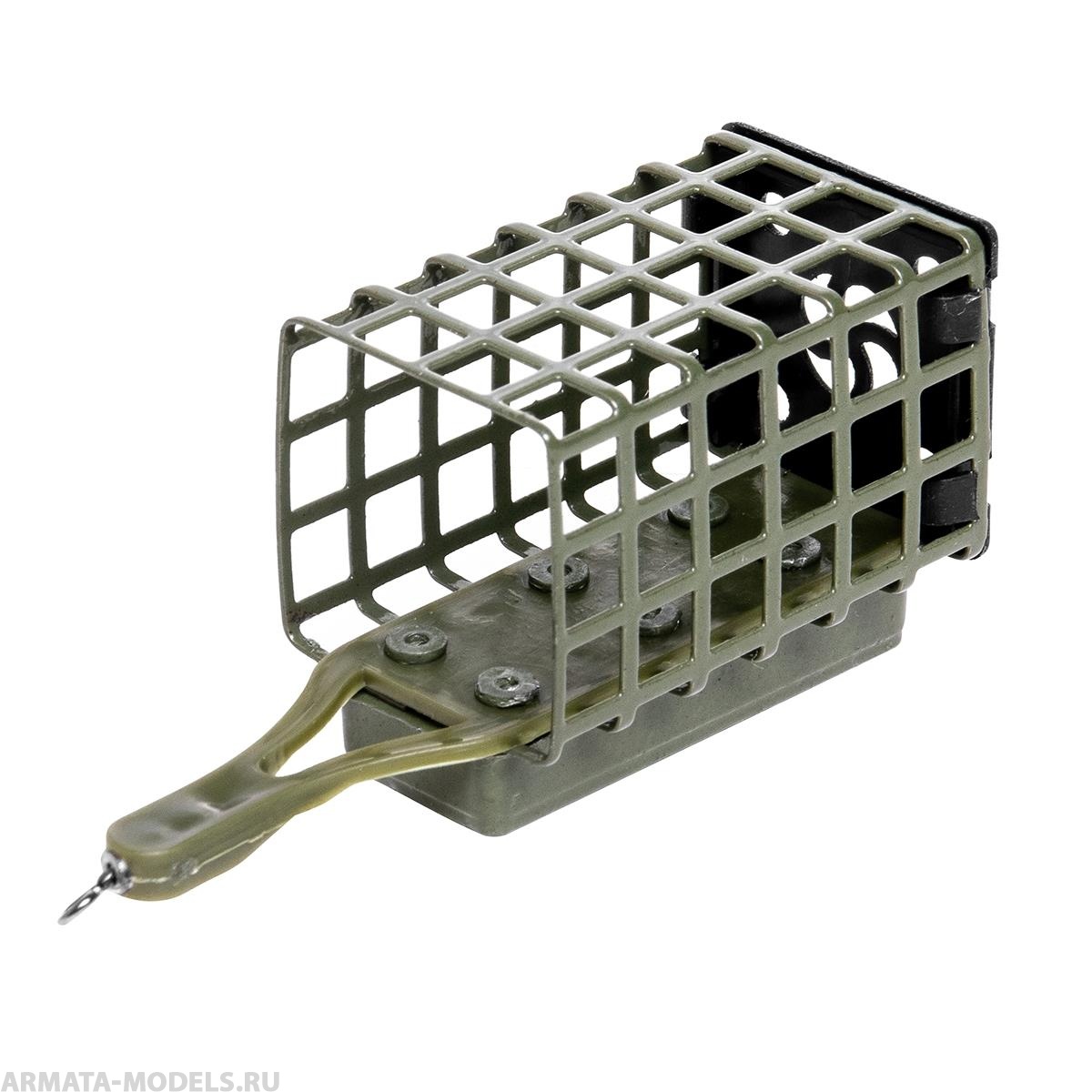 Кормушка Premier Fishing Feeder SPORT КВАДРАТ крашенная 70г( цена указана за упаковку, в количестве 10шт.)