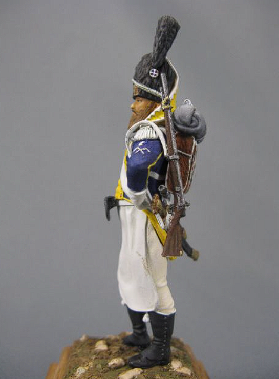 CHM-54054. Польский сапер "легиона Вислы", 1808-13 гг. 54 мм. Материал - смола. Chronos Miniatures