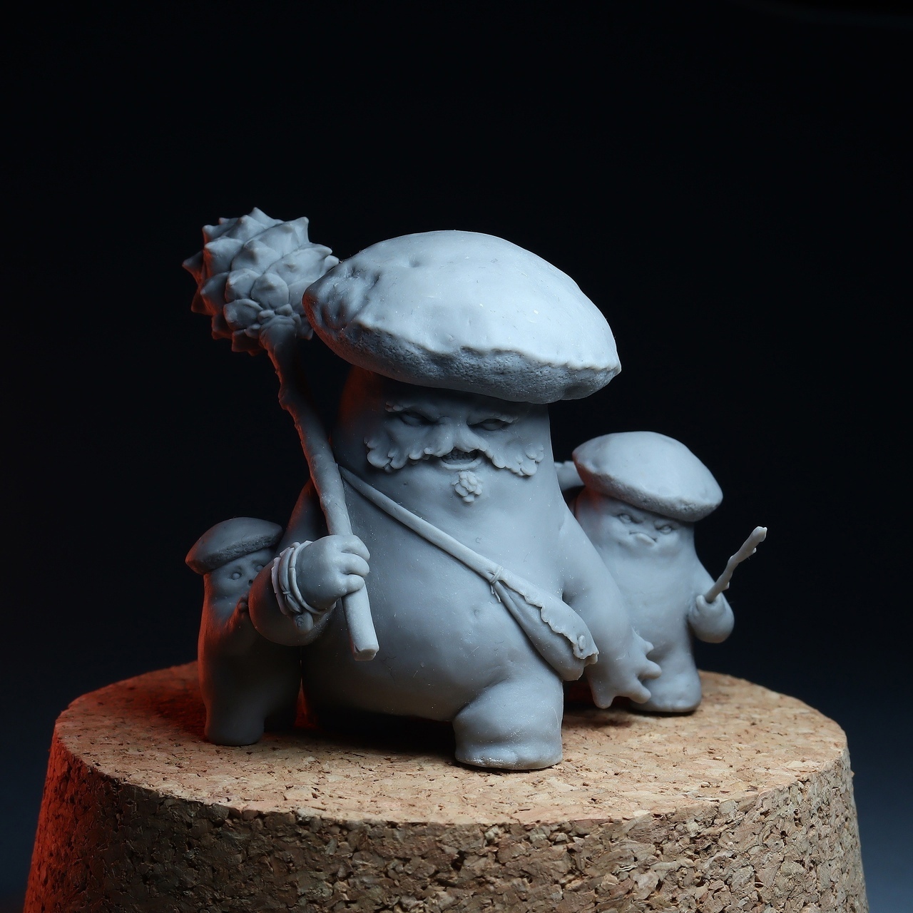 BCK-FC-003 Отец Белгриб и его грибята | Коллекционная миниатюра 50 мм Blood Carrot Knights
