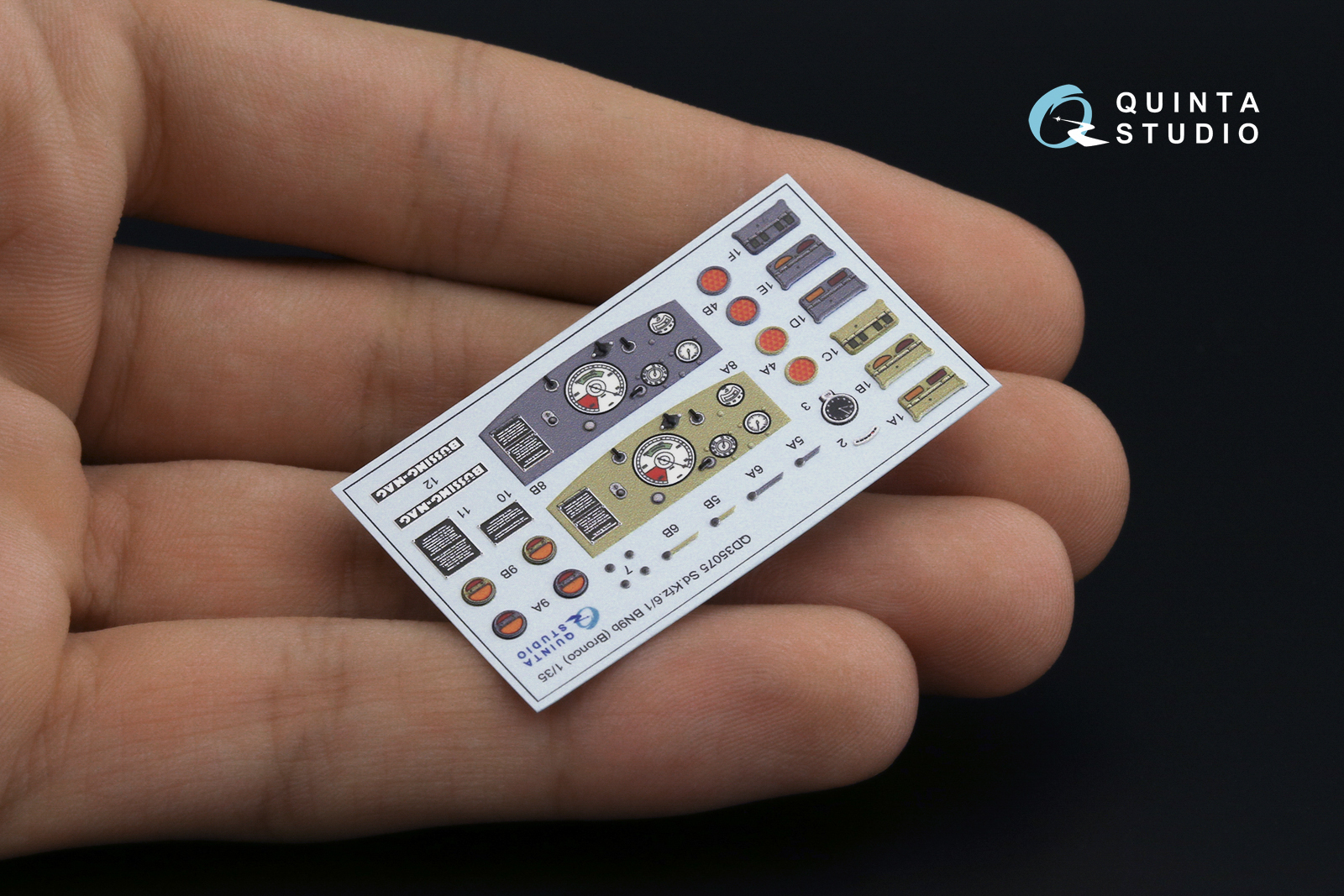 QD35075 3D Декаль интерьера кабины Sd.Kfz.6-1 BN9b (Bronco)