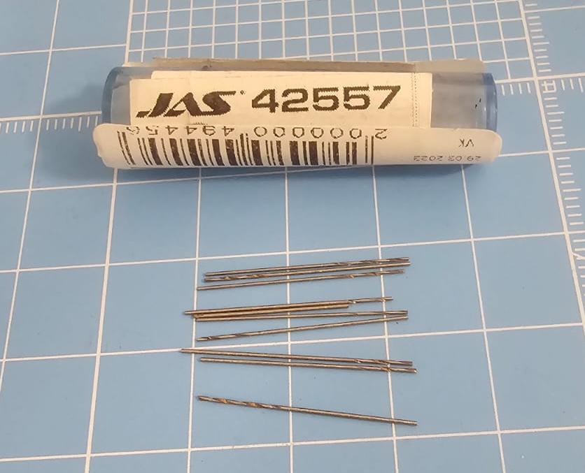 42557J Мини-сверло, HSS 6542 (M2), без покрытия, d 0,4 мм, 10 шт.