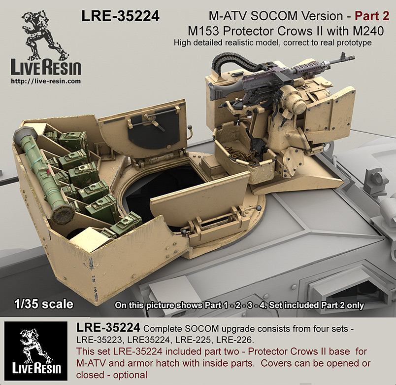 LRE35224 Модифицированная версия колёсного бронеавтомобиля M-ATV SOCOM. Часть 2