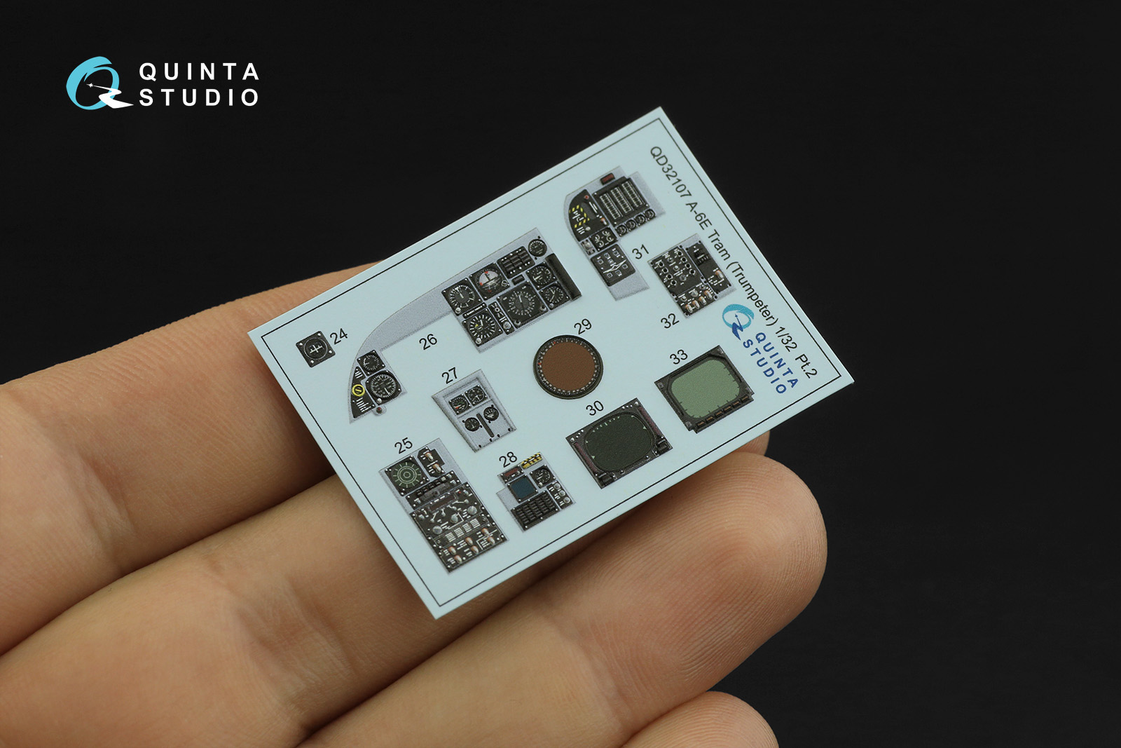 QD32107 3D Декаль интерьера кабины A-6E TRAM Intruder (Trumpeter)