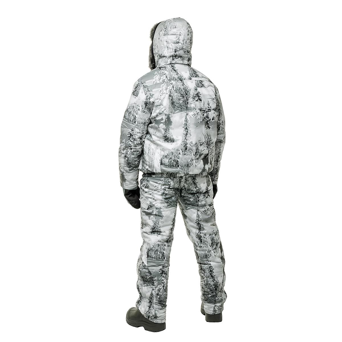 Костюм охотника зимний Салаир Комфорт, цв.Зимний Лес, Алова р.56-58/182-188 Helios