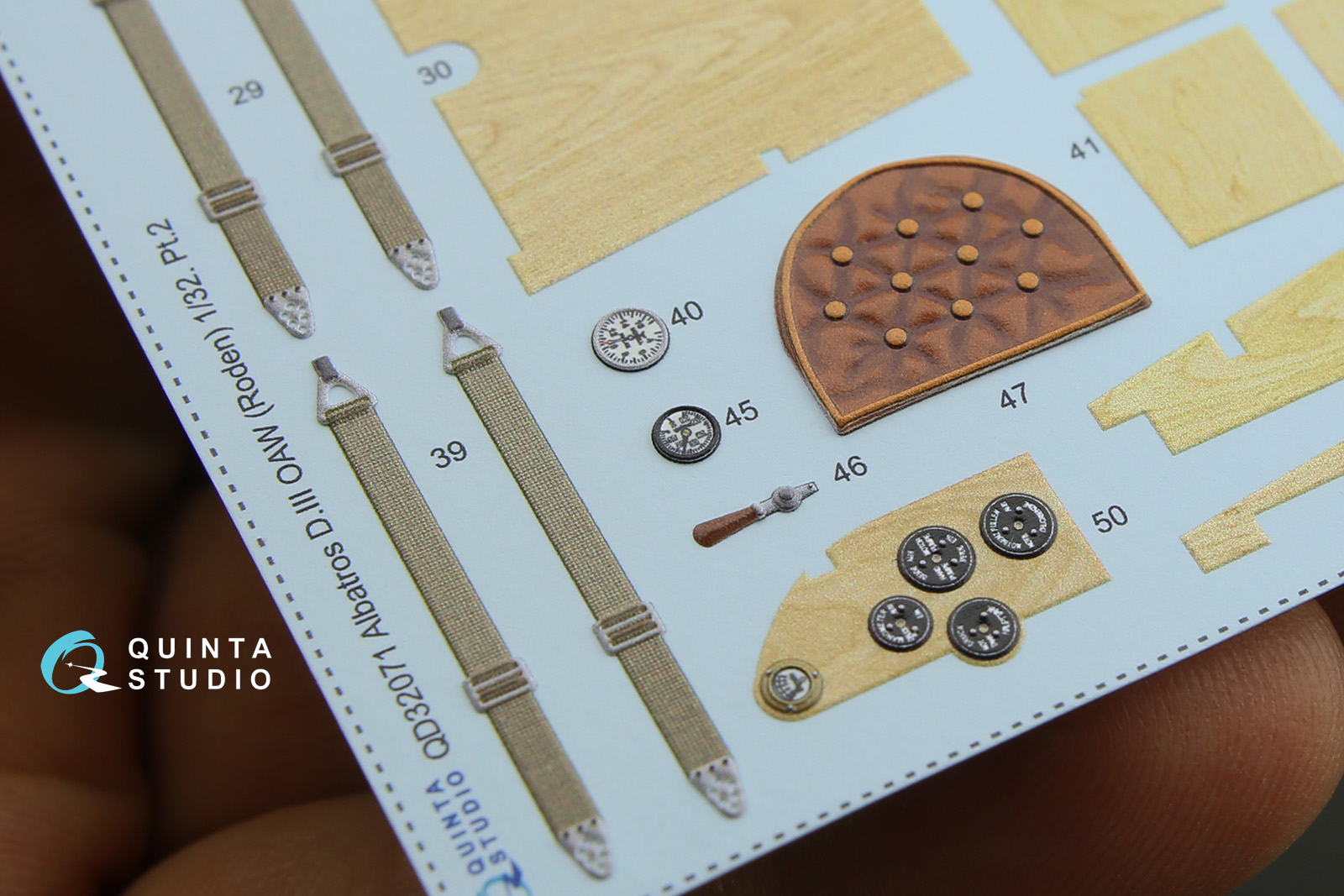 QD32071 3D Декаль интерьера кабины Albatros D.III OAW (для модели Roden)