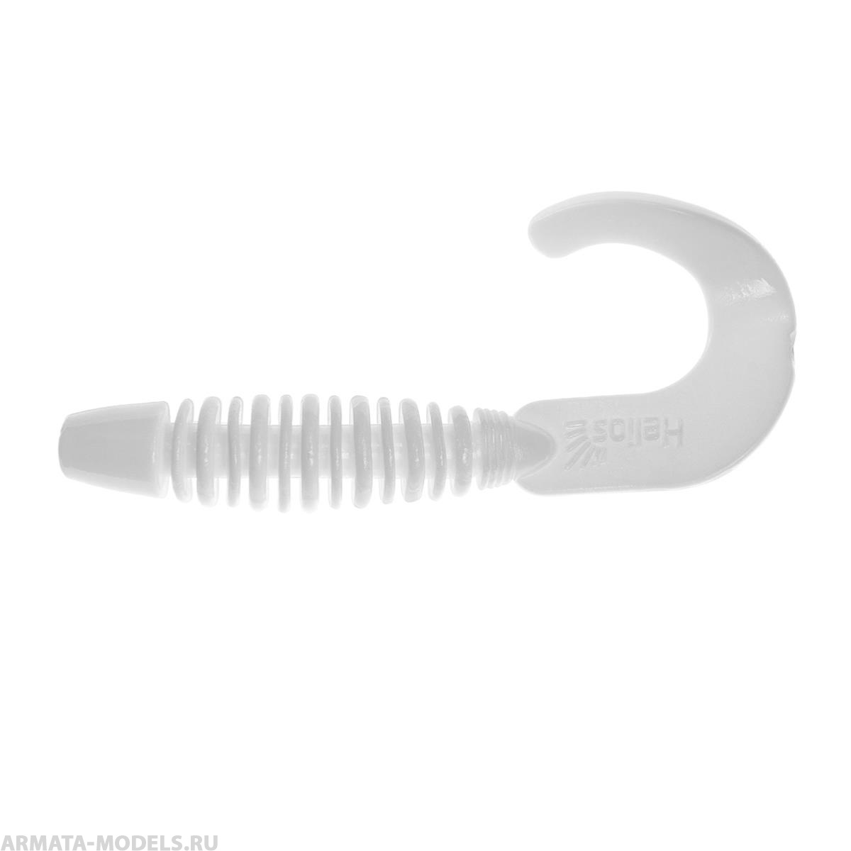 Твистер несъедоб. Din 3,11''/7,9см White 100шт. (HS-33-001-N) Helios( цена указана за упаковку, в количестве 100шт.)