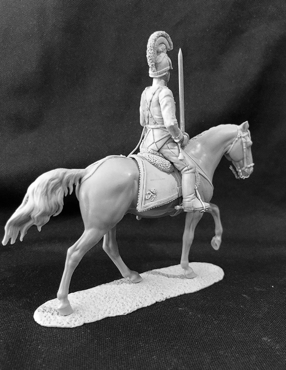 CHM-54324. Офицер кирасирских полков, Австрия 1812-15 гг. 54 мм. Материал - смола. Chronos Miniatures