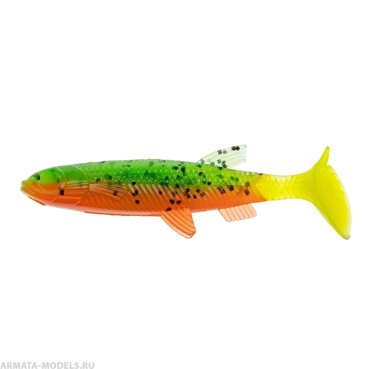 Виброхвост Nelma 3.15"/8 см Pepper Green & Orange LT 6шт. (HS-26-032) Helios Виброхвост Nelma 3.15"/8 см Pepper Green & Orange LT 6шт. (HS-26-032) Helios