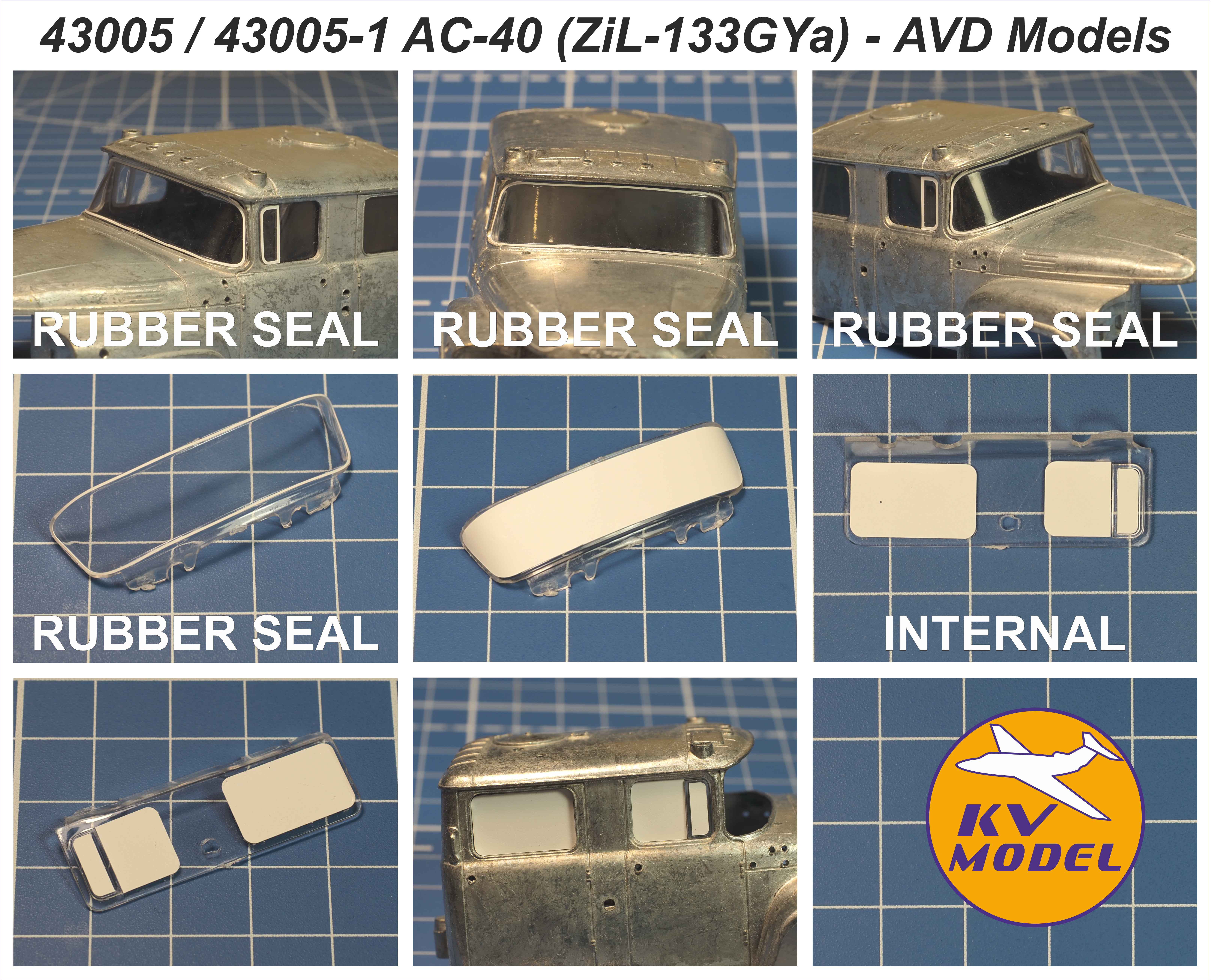 43005KV Окрасочная маска Гусеничный транспортёр-снегоболотоход ГТ-С (AVD Models #3003AVD)