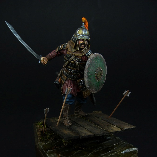 CHM-54045. Татаро-монгольский воин с мечтом, 14 век. 54 мм. Материал - смола. Chronos Miniatures CHM-54045. Татаро-монгольский воин с мечтом, 14 век. 54 мм. Материал - смола. Chronos Miniatures