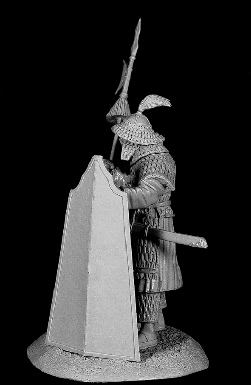 CHM-54114. Китайский тяжеловооруженный воин, XIII век. 54 мм. Материал - смола. Chronos Miniatures