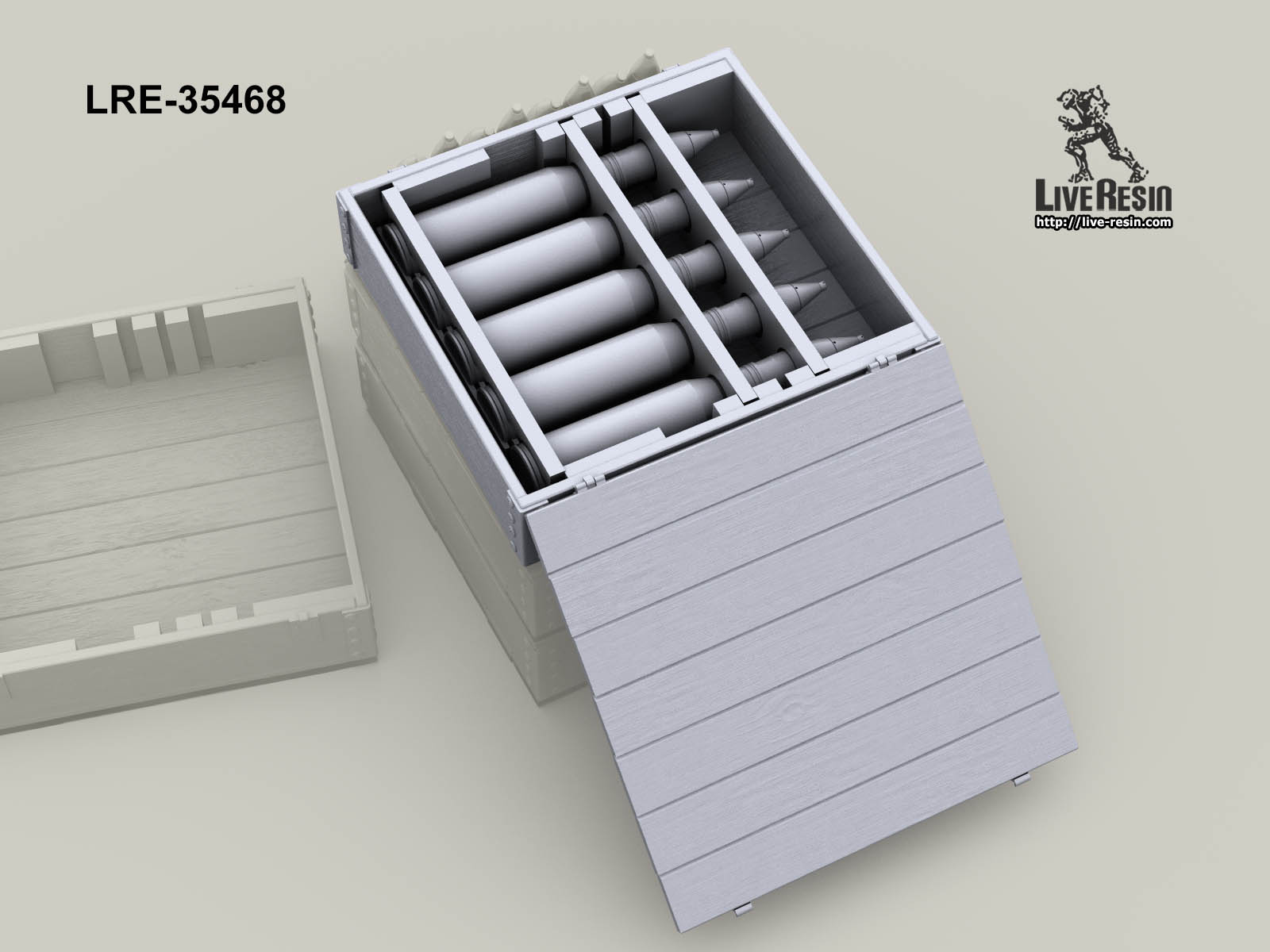 LRE35468 Открытые ящики со снарядами 57 мм (Не для свободной продажи) Live Resin