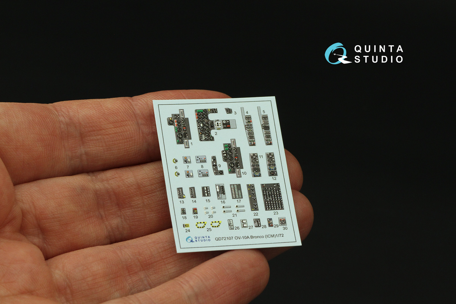 QD72107 3D Декаль интерьера кабины OV-10A Bronco (ICM)