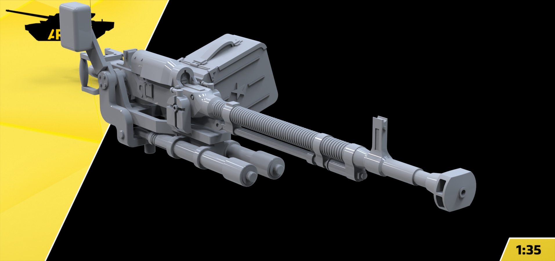 AM35982 Пулемет зенитный ДШК для ИС-2 (Не для свободной продажи) Arma Models