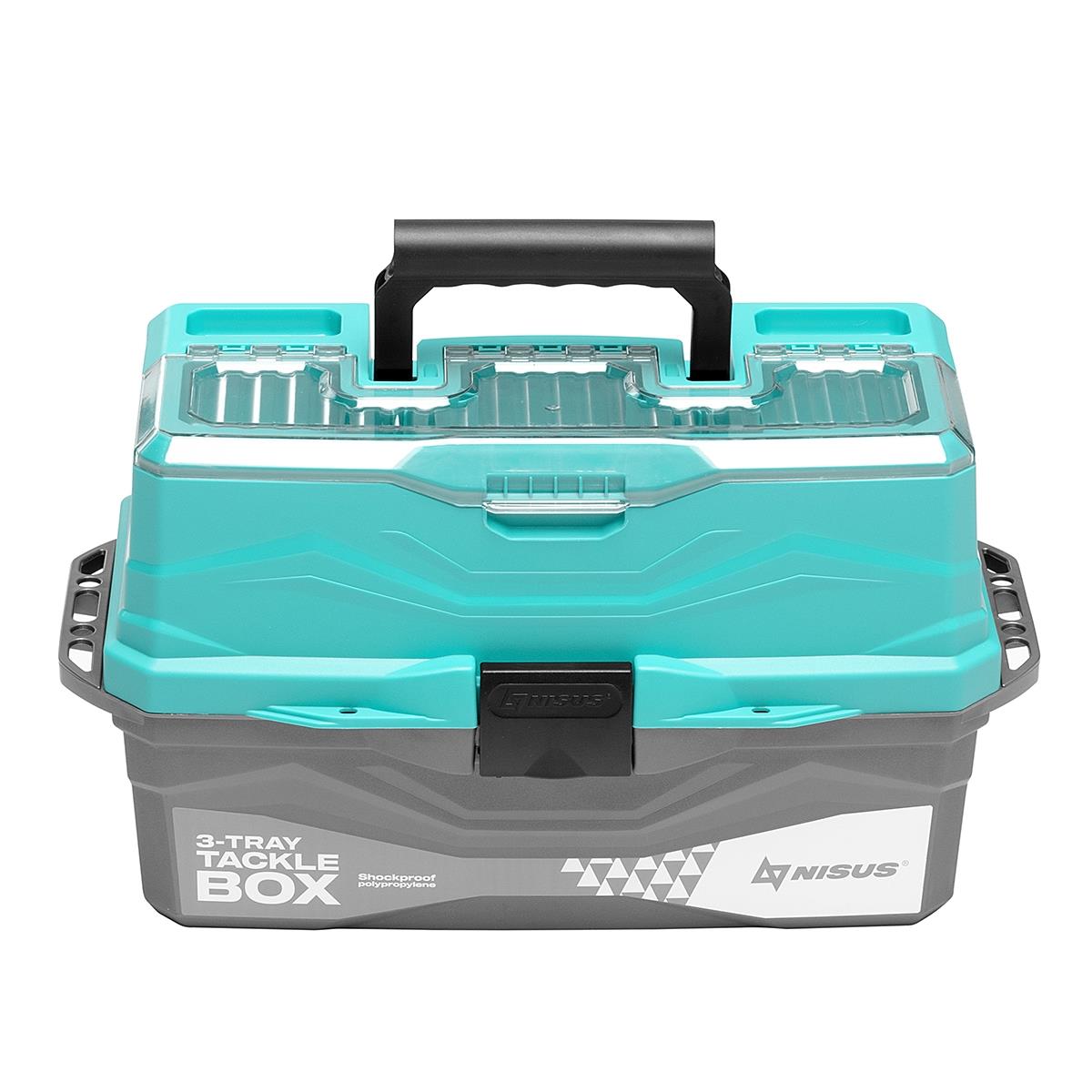 Ящик для снастей Tackle Box трехполочный бирюзовый (N-TB-3-Т) NISUS