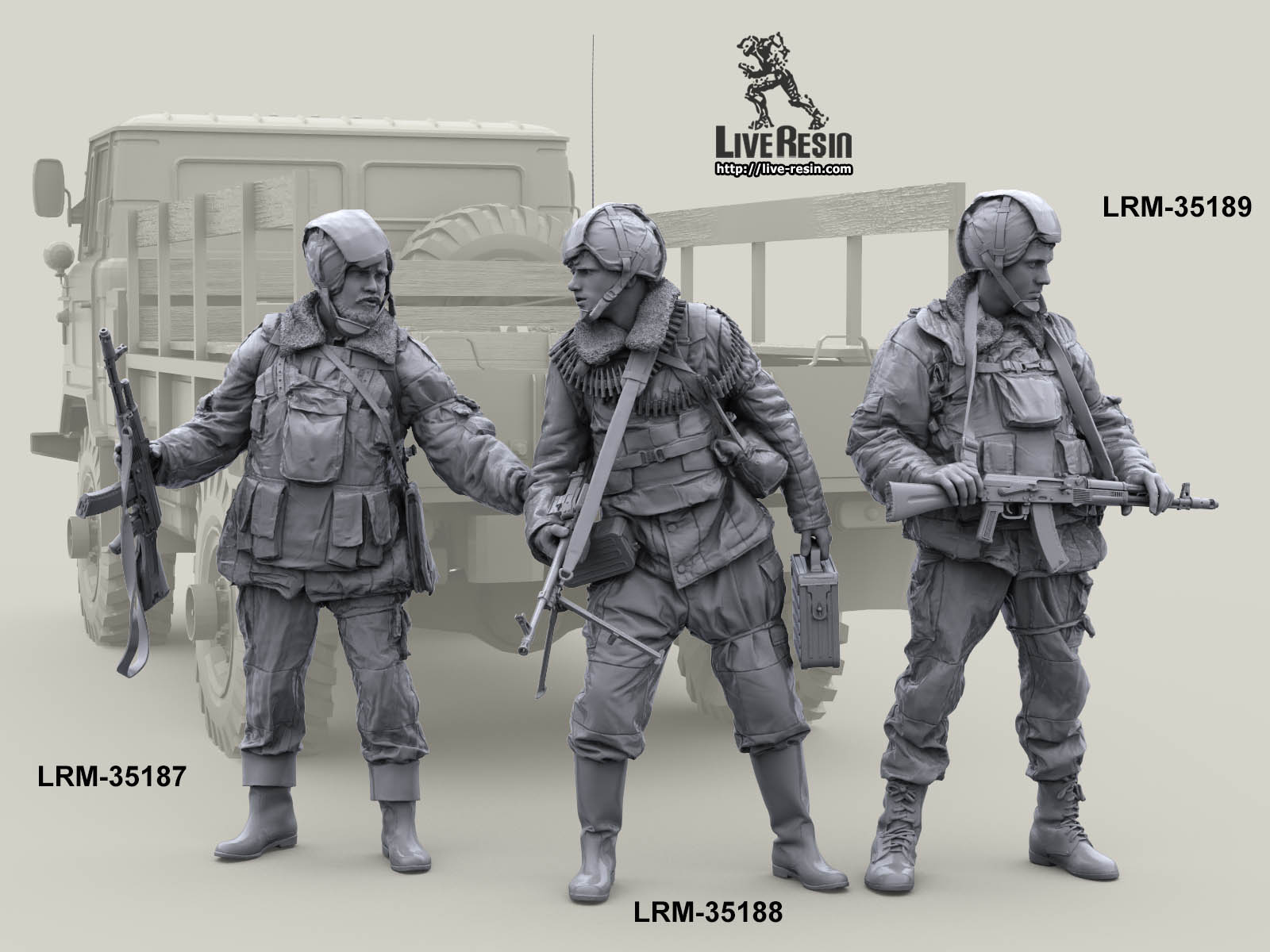 LRM35189 Военнослужащие ВВ, готовятся к атаке - 3 Live Resin