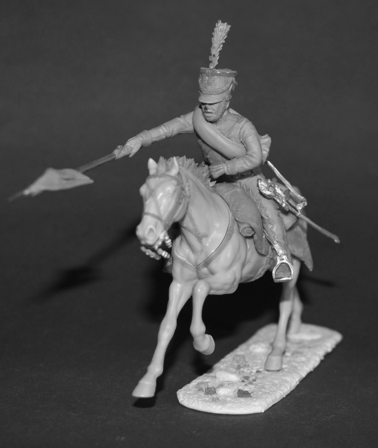 CHM-54347. Саксонский шеволежер, 1810-13 гг. 54 мм. Материал - смола. Chronos Miniatures