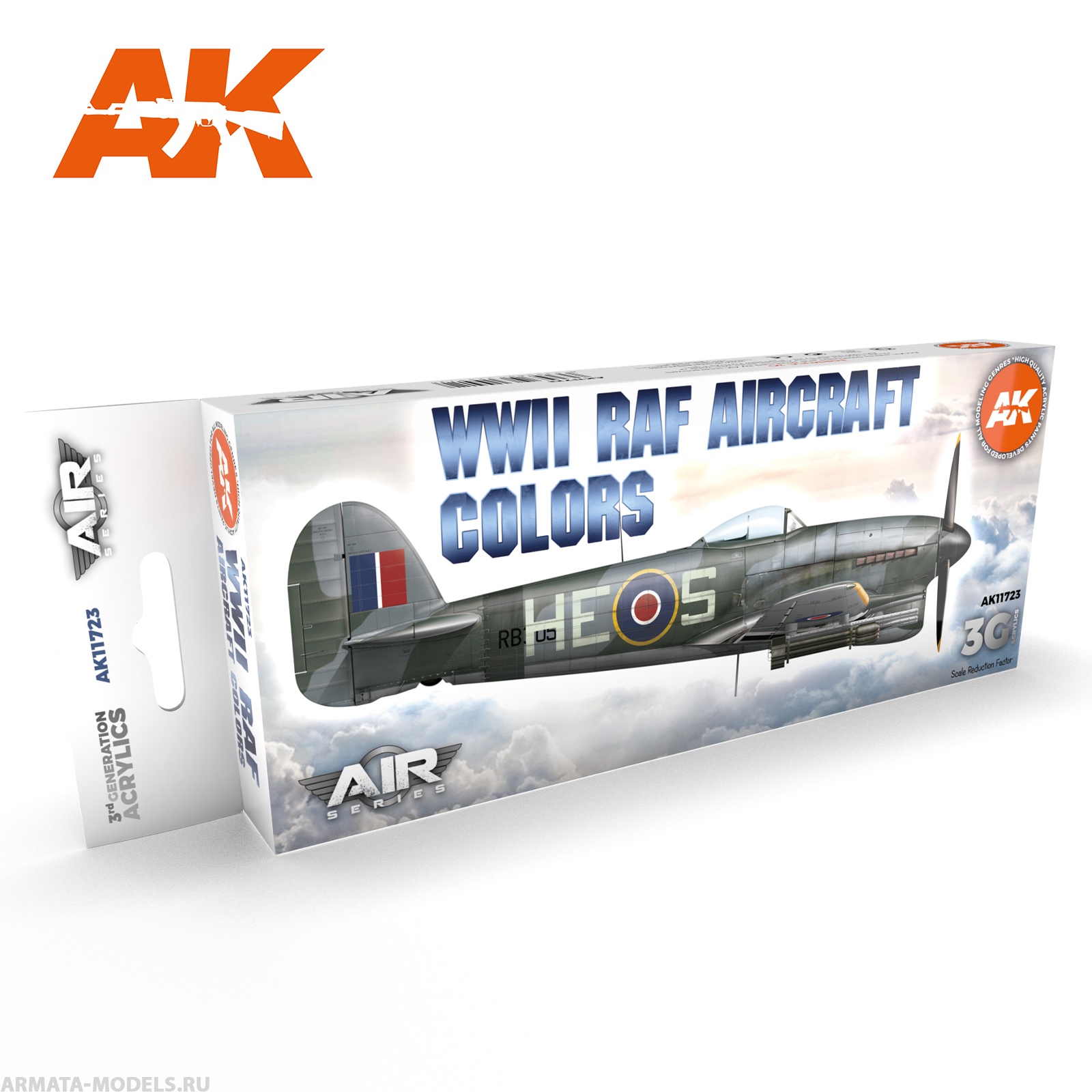 AK11723 Набор красок WWII RAF Aircraft Colors SET 3G AK11723 Набор красок WWII RAF Aircraft Colors SET 3G