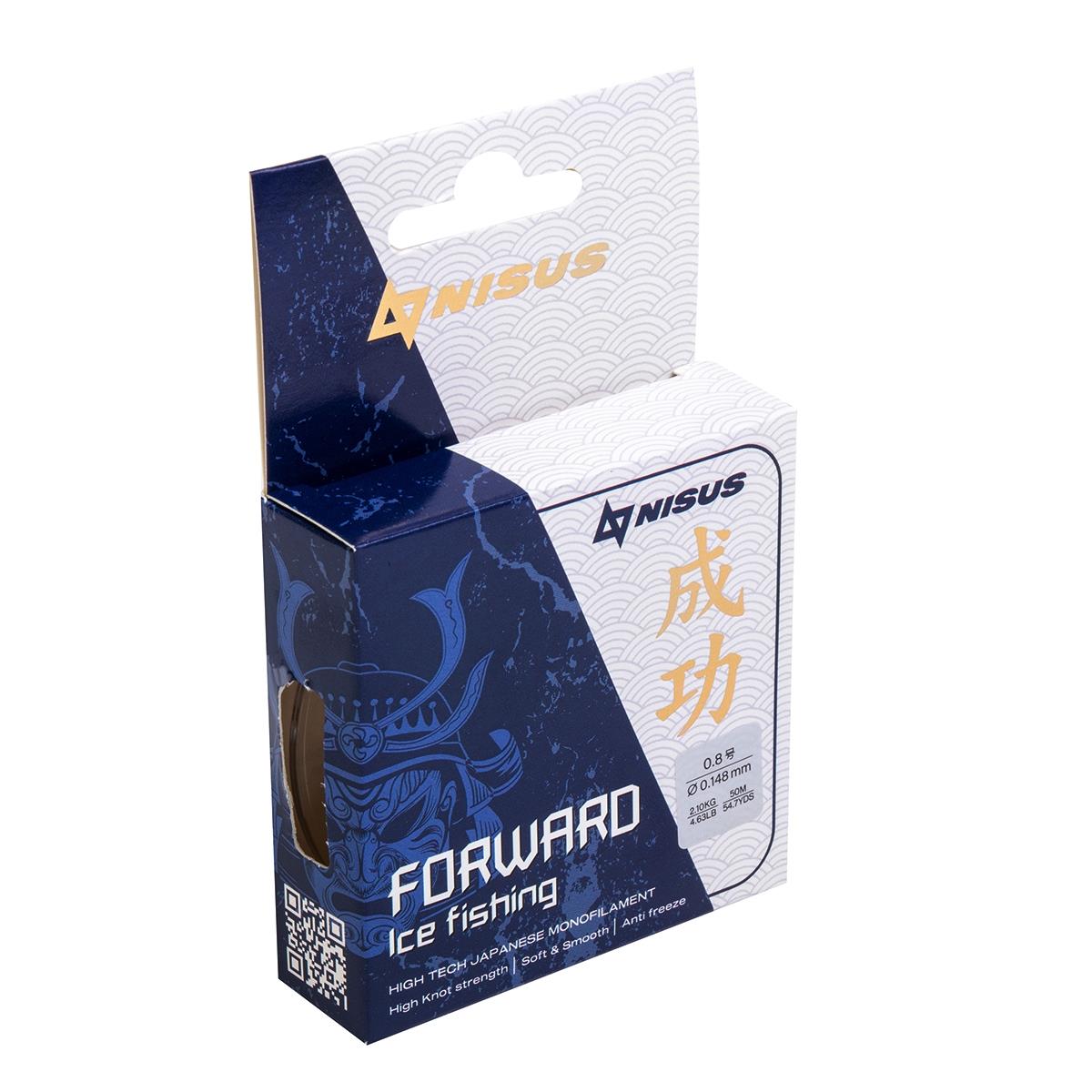 Леска FORWARD ICE FISHING 0,148mm/50m Nylon Transparent (N-FIF-0.148-50) Nisus